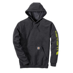 Carhartt K288 Sleeve Logo Hoodie Sweatshirt - Men's - Carbon Heather