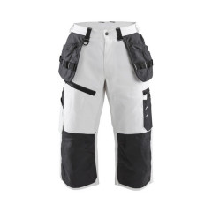 Blaklader 1511 Painters Pirate Trousers X1500 (White/Dark Grey) - 28 W 30 L (C42) - SALE
