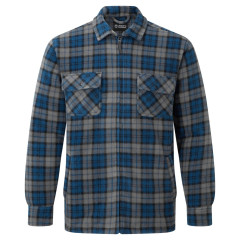 Fort Workwear Portman Shacket - Sherpa Fleece Lined - Blue