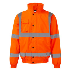 Fort Workwear Hi Vis Bomber Jacket - Waterproof, EN471 Class 3 - Orange