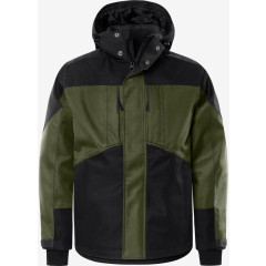 Fristads Airtech® Winter Jacket 4058 GTC - Waterproof, Windproof, Breathable (Army Green / Black)