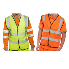 Beeswift Hi Visibility Waistcoat - EN471 Class 2 (Orange or Yellow)