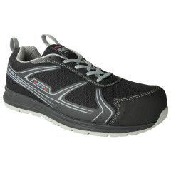 PERF PB220 Gravity Five Lightweight Safety Trainers - S1P SRC - Black/Grey