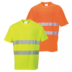 Portwest S172 Hi-Vis Cotton Comfort T-shirt - Class 2, Rail Spec