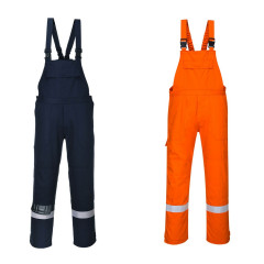 Portwest FR27 Bizflame Plus Bib and Brace - Flame Resistant (Orange or Navy)