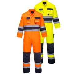 Portwest TX55 Nantes Hi-Vis Work Coverall - Rail Spec