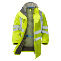 Pulsar P421 Unlined Storm Coat (High Vis Yellow)