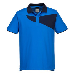 Portwest PW210 PW2 Cotton Comfort Polo Shirt S/S (Royal/Navy) - Large - SALE