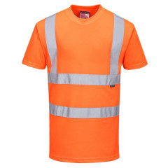 Portwest RT23 Hi-Vis T-Shirt GO/RT - Class 2, Rail Spec (Orange)