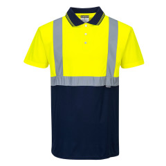 Portwest S479 Hi-Vis Two-Tone Polo Shirt (Yellow/Navy)