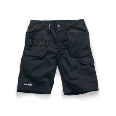 Scruffs Trade Flex Stretch Holster Work Shorts (Black)