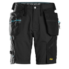 Snickers 6110 LiteWork 37.5 Work Shorts with Holster Pockets (Black)