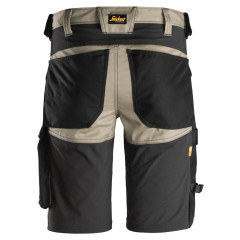 Snickers 6143 AllroundWork Stretch Work Shorts (Khaki / Black)