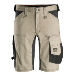 Snickers 6143 AllroundWork Stretch Work Shorts (Khaki / Black)