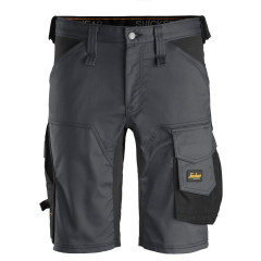 Snickers 6143 AllroundWork Stretch Work Shorts (Steel Grey / Black)