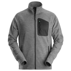 Snickers 8042 FlexiWork Fleece Jacket (Grey/Black)