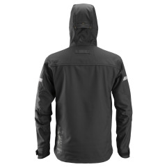 Snickers 1229 AllroundWork Softshell Jacket with Hood (Black/Black)