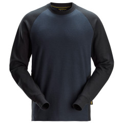 Snickers 2840 Two-Coloured Sweatshirt (Navy / Black)