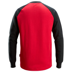 Snickers 2840 Two-Coloured Sweatshirt (Red / Black)
