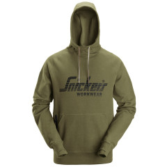 Snickers 2894 Logo Hoodie (Khaki Green)