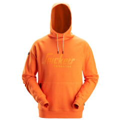 Snickers 2894 Logo Hoodie (Warm Orange)