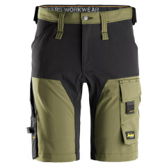 Snickers 6173 AllroundWork 4-way Stretch Shorts (Khaki Green)