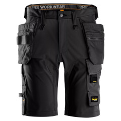 Snickers 6175 AllroundWork 4-way Stretch Shorts with Holster Pockets (Black)