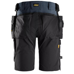 Snickers 6175 AllroundWork 4-way Stretch Shorts with Holster Pockets (Navy / Black)
