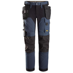 Snickers 6275 AllroundWork 4-way Stretch Trousers Holster Pockets (Navy / Black)