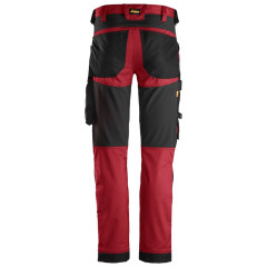 Snickers 6341 AllroundWork Stretch Work Trousers without Holster Pockets (Chili Red / Black)