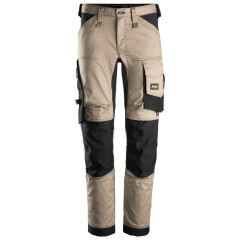 Snickers 6341 AllroundWork Stretch Work Trousers without Holster Pockets (Khaki / Black)