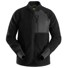 Snickers 8021 AllroundWork Pile Full Zip Jacket (Black)