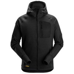 Snickers 8041 FlexiWork Fleece Hoodie (Black)