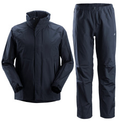 Snickers 8378 Packable Waterproof Jacket & Trousers Set (Navy)