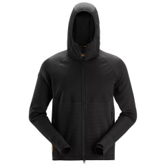 Snickers 8405 Flexiwork Full-Zip Midlayer Hoodie (Black / Black)