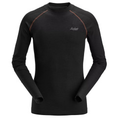 Snickers 9483 Seamless Base Layer Heat Regulating Wool Top (Black)