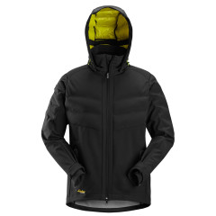 Snickers 1950 FlexiWork Windproof Quilted Jacket (Black)