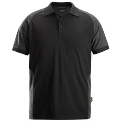 Snickers 2750 Two-Coloured Polo Shirt (Black / Steel Grey)