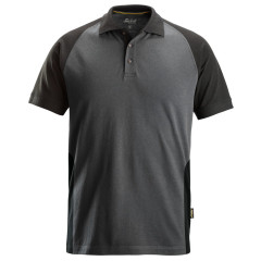 Snickers 2750 Two-Coloured Polo Shirt (Steel Grey / Black)