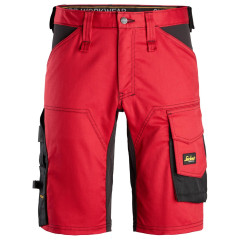 Snickers 6143 AllroundWork Stretch Work Shorts (Chili Red/Black)