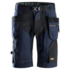 Snickers 6904 FlexiWork Work Shorts+ Holster Pockets (Navy/Black)