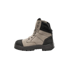 Steel Blue SOUTHERN CROSS Scuff Cap, Zip Safety Boots - S3, TPU - Slate