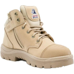 Steel Blue PARKES Scuff Cap, Zip Safety Boots - S3, TPU - Sand
