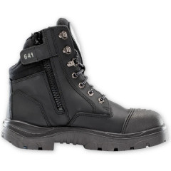 Steel Blue SOUTHERN CROSS Zip GraphTEC Safety Boots - S3, TPU - Black
