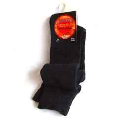 Himalayan Long Hose Thermal Terry Socks - Black