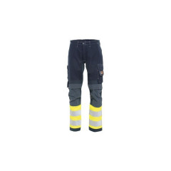 Tranemo 6322 Flame Retardant Stretch Trousers ARC (High Vis Yellow/Navy) - 32S - SALE