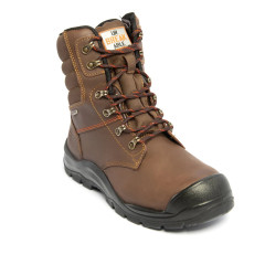 Unbreakable U109 Tornado Waterproof Zip Safety Boots - S3 SRC WR - Brown