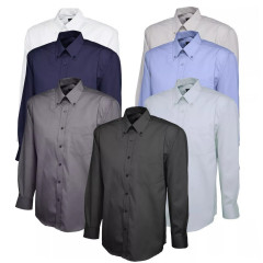 Uneek UC701 Men's Pinpoint Oxford Long Sleeve Shirt