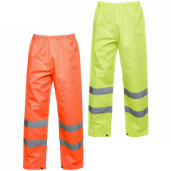 Uneek UC807 High Visibility Waterproof Over Trousers - Class 1, Rail Spec