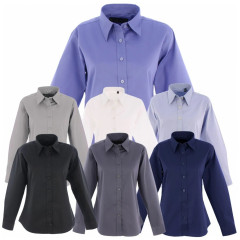 Uneek UC703 Ladies Pinpoint Oxford Shirt Long Sleeve